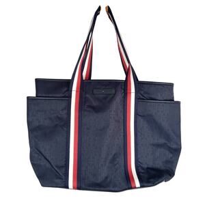 Tommy Hilfiger Navy Tote with Red and White Straps